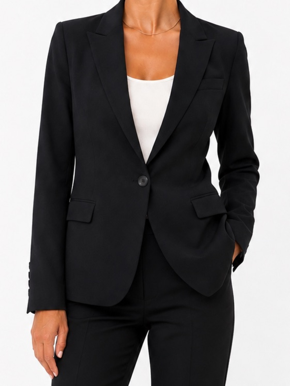 Hugo Boss Black Label Tailored Blazer Career Office Minimalist Workwear US 10